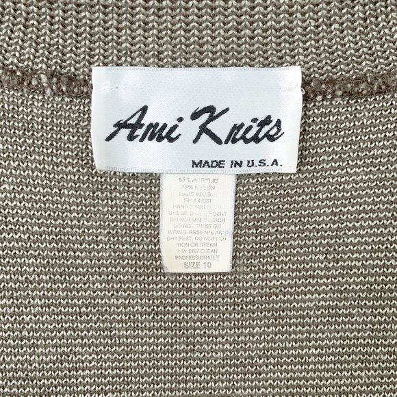 Vintage 80s M Argyle Plaid Print Sweater Brown - Picture 9 of 10